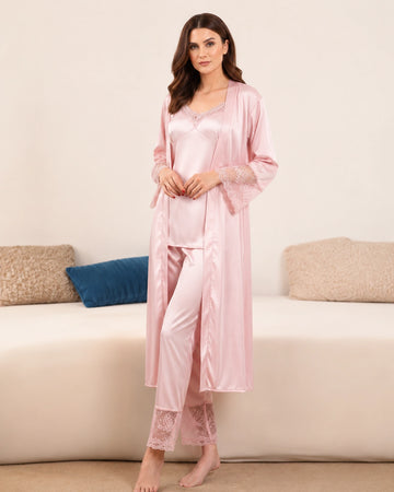 Aurielle Satin Retreat Set | 3 Piece